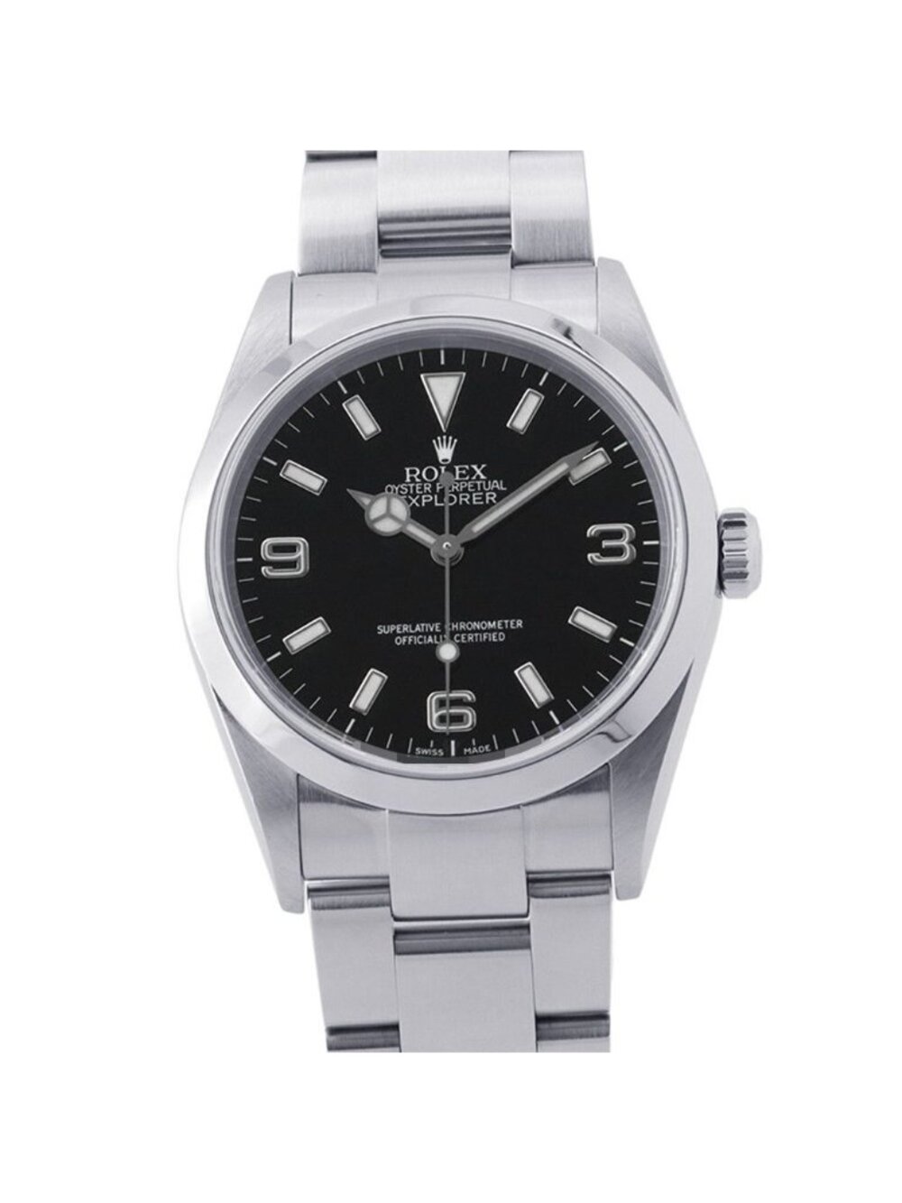 Rolex P Number Watch Black Dial